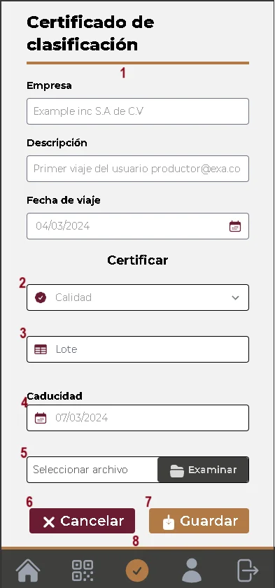 elementos de crear certificados